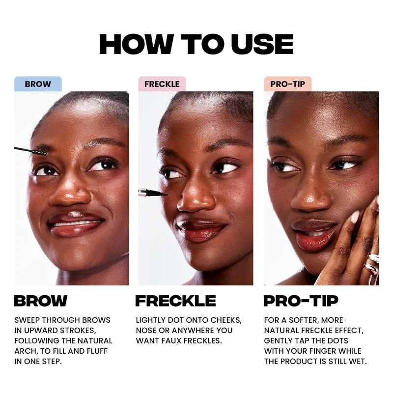 2-in-1 Eyebrow Cream & Freckle Pen Waterproof Smudge-Proof Long Lasting 7 2 in 1 eyebrow cream freckle pen waterproof spu955761017219 desc 7