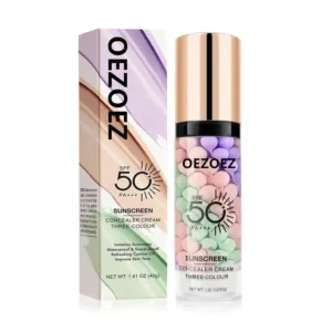 3-Color Tone-Up CC Cream SPF PA+++ Primer, Oil-Free & Waterproof