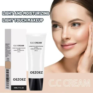 CC Cream Primer SPF50+ Full Coverage Foundation Makeup Base Hydrating Skin Tone Corrector Oil Control 30ml