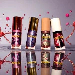 Color Changing Glitter Lip Gloss Shimmery Matte Waterproof Non-Stick Cup Lip Color