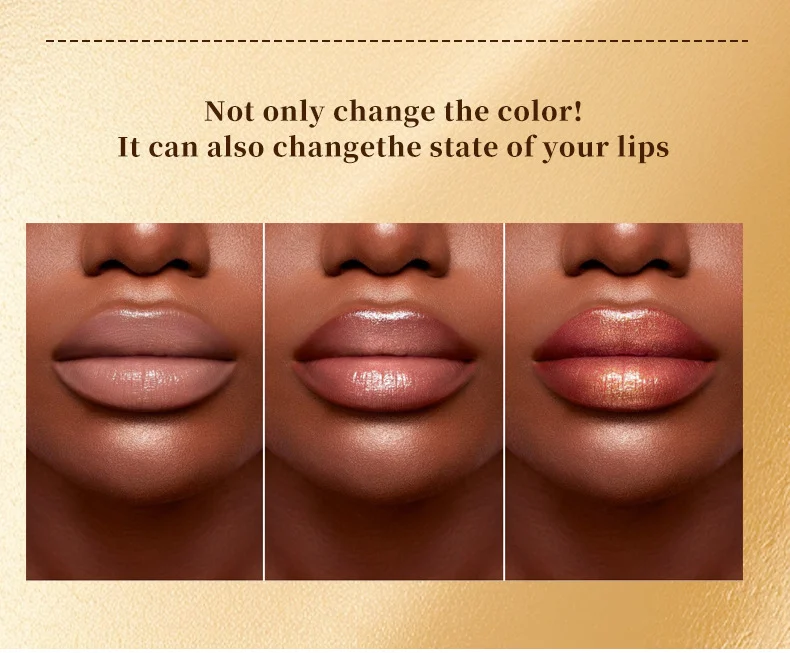 Color Changing Lipstick Hydrating Moisturizing Lip Balm with Gold Foil 10 color changing hydrating lipstick gold foil spu926238773164 desc 10