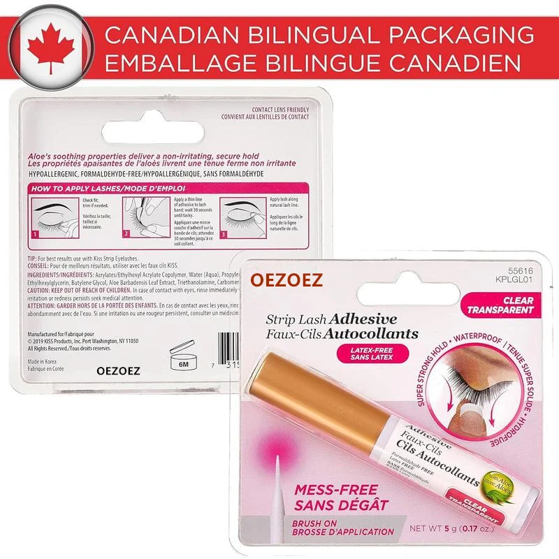 Eyelash Glue Long Lasting Waterproof Quick Drying Brush-On Adhesive 6 eyelash glue long lasting waterproof quick drying brush on adhesive spu956299720667 desc 6