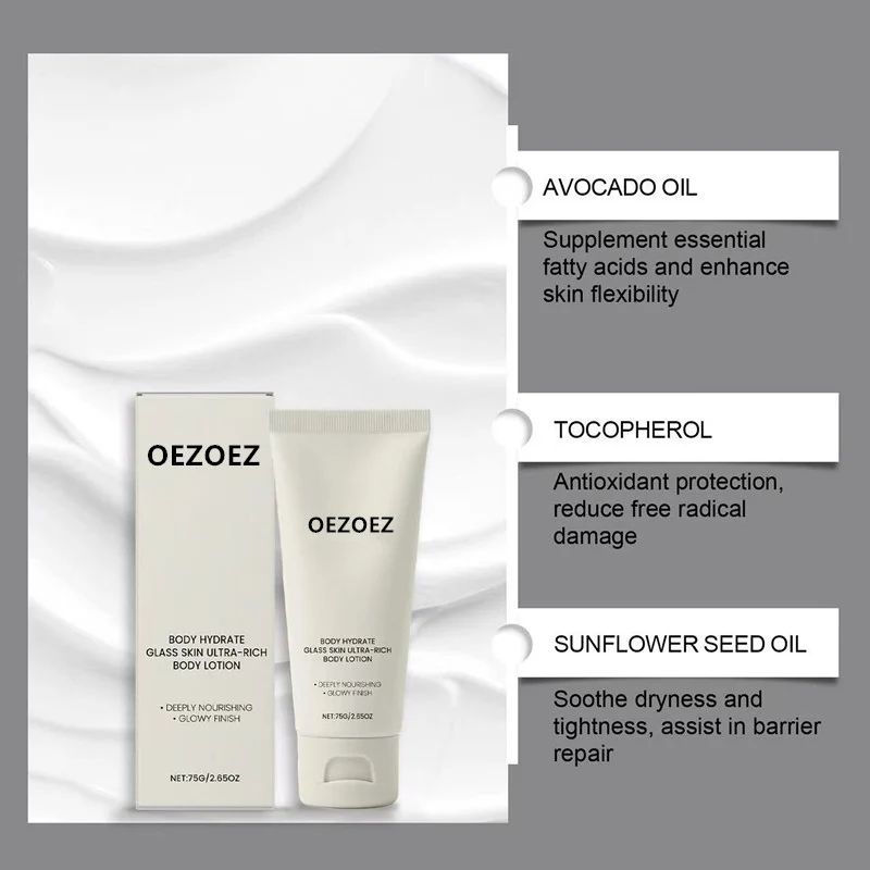 Glass Skin Body Lotion Ultra-Rich Hydrating Moisturizer for Dry Skin 2 glass skin body lotion ultra rich hydrating moisturizer spu913192398040 desc 2