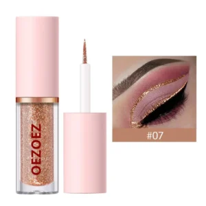 Glitter Eyeliner Waterproof Smudge-Proof Long-Lasting Liquid Eye Liner Pen with Pearlescent Shine