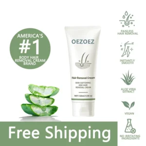 Hair Removal Cream for Legs, Arms & Underarms - Gentle & Painless 120ml