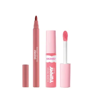 Lip Stain & Gloss Set Long-Lasting Hydrating Moisturizing Non-Sticky Lip Makeup Kit