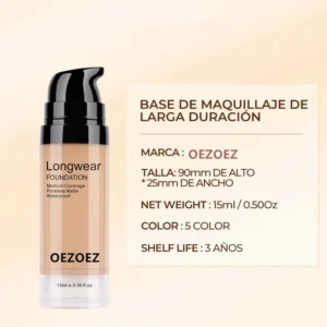 Longwear Waterproof Foundation Lightweight Full Coverage Matte Liquid Makeup