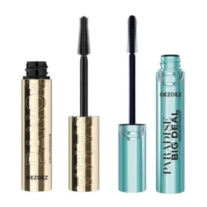 Mascara Set 2-in-1 Volumizing and Lengthening Clump-Free Waterproof Eyelash Kit