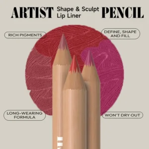 Matte Lip Liner Long Lasting Waterproof Lip Pencil Define Shape & Sculpt