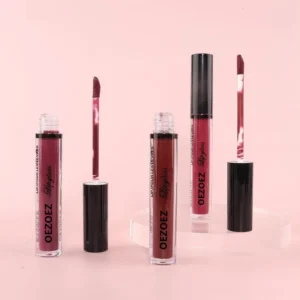 Matte Liquid Lipstick 3-Piece Set, Hydrating Long-Lasting Waterproof Lip Gloss Kit