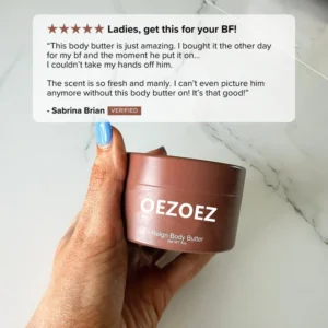 Men's Body Butter Shea Butter Moisturizing Cream for Softer Skin