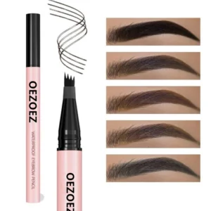 Microblading Eyebrow Pencil 3-Tip Waterproof Long-Lasting Natural Smudge-Proof