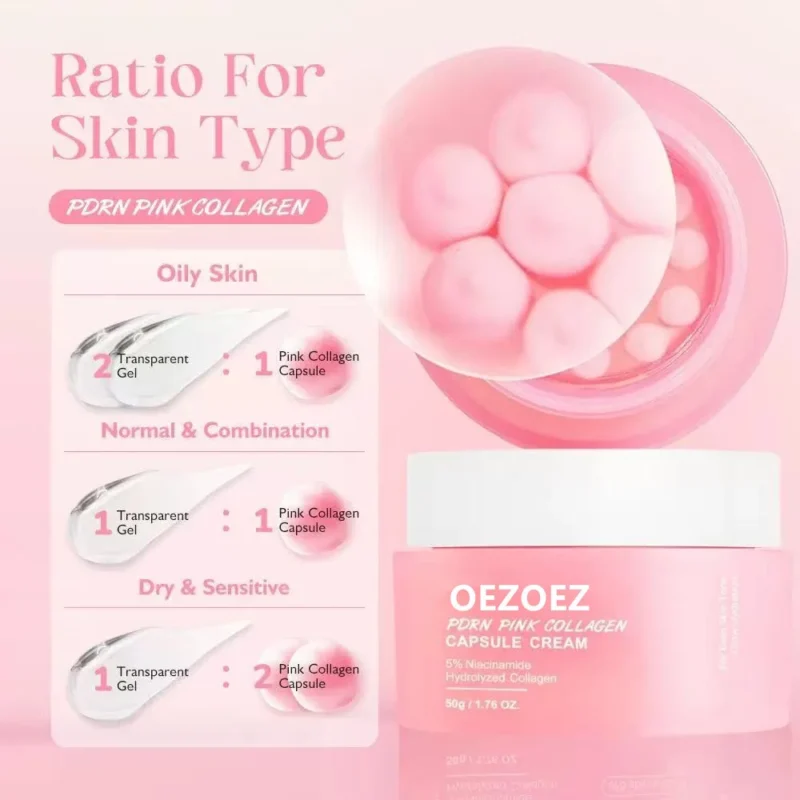 Pdrn Pink Collagen Capsule Cream Hydrating Facial Moisturizer Spu898157999969 4