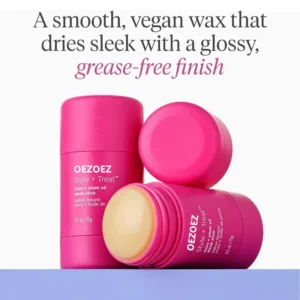 Plum Oil Hair Smoothing Stick Vegan Glossy Finish Styling Wax 15g