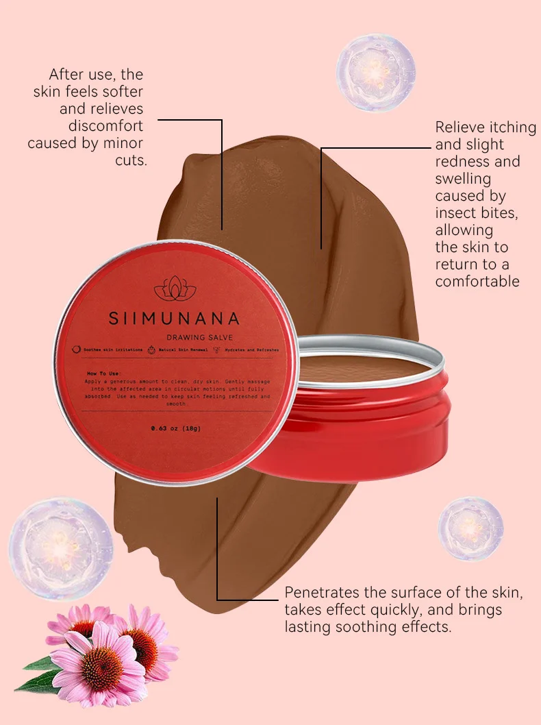 SIIMUNANA Drawing Salve All-in-One Soothing Ointment for Quick Relief from Insect Bites & Skin Irritation 8 siimunana drawing salve all in one soothing ointment spu875133673185 desc 8